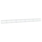 vidaXL Coș gabion cu capac, argintiu, 900x50x50 cm, fier galvanizat vidaXL Coș gabion cu capac, argintiu, 900x50x50 cm, fier galvanizat