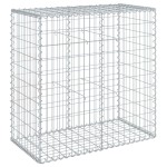 vidaXL Coș gabion cu capac, argintiu, 100x50x100 cm, fier galvanizat vidaXL Coș gabion cu capac, argintiu, 100x50x100 cm, fier galvanizat