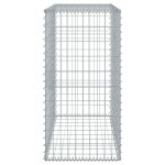 vidaXL Coș gabion cu capac, argintiu, 100x50x100 cm, fier galvanizat vidaXL Coș gabion cu capac, argintiu, 100x50x100 cm, fier galvanizat