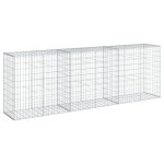 vidaXL Coș gabion cu capac, 300x50x100 cm, fier galvanizat
