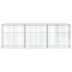 vidaXL Coș gabion cu capac, 300x50x100 cm, fier galvanizat