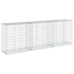 vidaXL Coș gabion cu capac, 300x50x100 cm, fier galvanizat