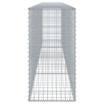 vidaXL Coș gabion cu capac, 400x50x100 cm, fier galvanizat