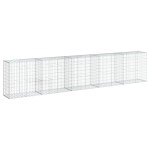 vidaXL Coș gabion cu capac, 500x50x100 cm, fier galvanizat vidaXL Coș gabion cu capac, 500x50x100 cm, fier galvanizat