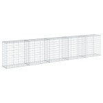 vidaXL Coș gabion cu capac, 500x50x100 cm, fier galvanizat vidaXL Coș gabion cu capac, 500x50x100 cm, fier galvanizat
