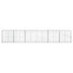 vidaXL Coș gabion cu capac, argintiu, 600x50x100 cm, fier galvanizat vidaXL Coș gabion cu capac, argintiu, 600x50x100 cm, fier galvanizat