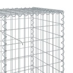 vidaXL Coș gabion cu capac, argintiu, 600x50x100 cm, fier galvanizat vidaXL Coș gabion cu capac, argintiu, 600x50x100 cm, fier galvanizat