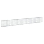 vidaXL Coș gabion cu capac, 900x50x100 cm, fier galvanizat vidaXL Coș gabion cu capac, 900x50x100 cm, fier galvanizat