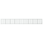 vidaXL Coș gabion cu capac, 900x50x100 cm, fier galvanizat vidaXL Coș gabion cu capac, 900x50x100 cm, fier galvanizat