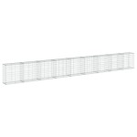 vidaXL Coș gabion cu capac, 900x50x100 cm, fier galvanizat vidaXL Coș gabion cu capac, 900x50x100 cm, fier galvanizat