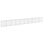 vidaXL Coș gabion cu capac, 1000x50x100 cm, fier galvanizat vidaXL Coș gabion cu capac, 1000x50x100 cm, fier galvanizat
