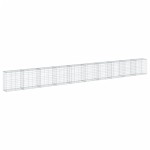 vidaXL Coș gabion cu capac, 1000x50x100 cm, fier galvanizat vidaXL Coș gabion cu capac, 1000x50x100 cm, fier galvanizat