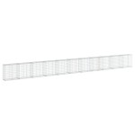 vidaXL Coș gabion cu capac, 1100x50x100 cm, fier galvanizat vidaXL Coș gabion cu capac, 1100x50x100 cm, fier galvanizat