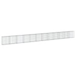 vidaXL Coș gabion cu capac, 1200x50x100 cm, fier galvanizat vidaXL Coș gabion cu capac, 1200x50x100 cm, fier galvanizat