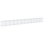 vidaXL Coș gabion cu capac, 1200x50x100 cm, fier galvanizat vidaXL Coș gabion cu capac, 1200x50x100 cm, fier galvanizat