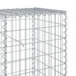 vidaXL Coș gabion cu capac, 1200x50x100 cm, fier galvanizat vidaXL Coș gabion cu capac, 1200x50x100 cm, fier galvanizat
