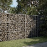 vidaXL Coș gabion cu capac, 200x50x150 cm, fier galvanizat vidaXL Coș gabion cu capac, 200x50x150 cm, fier galvanizat