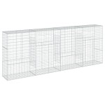 vidaXL Coș gabion cu capac, 400x50x150 cm, fier galvanizat vidaXL Coș gabion cu capac, 400x50x150 cm, fier galvanizat