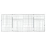 vidaXL Coș gabion cu capac, 400x50x150 cm, fier galvanizat vidaXL Coș gabion cu capac, 400x50x150 cm, fier galvanizat