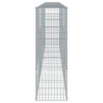vidaXL Coș gabion cu capac, 500x50x150 cm, fier galvanizat