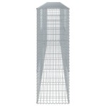 vidaXL Coș gabion cu capac, 600x50x150 cm, fier galvanizat