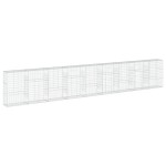 vidaXL Coș gabion cu capac, 900x50x150 cm, fier galvanizat vidaXL Coș gabion cu capac, 900x50x150 cm, fier galvanizat