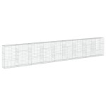 vidaXL Coș gabion cu capac, 900x50x150 cm, fier galvanizat vidaXL Coș gabion cu capac, 900x50x150 cm, fier galvanizat