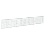 vidaXL Coș gabion cu capac, 1000x50x150 cm, fier galvanizat vidaXL Coș gabion cu capac, 1000x50x150 cm, fier galvanizat