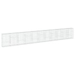 vidaXL Coș gabion cu capac, 1100x50x150 cm, fier galvanizat