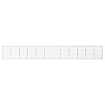 vidaXL Coș gabion cu capac, 1200x50x150 cm, fier galvanizat vidaXL Coș gabion cu capac, 1200x50x150 cm, fier galvanizat