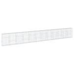 vidaXL Coș gabion cu capac, 1200x50x150 cm, fier galvanizat vidaXL Coș gabion cu capac, 1200x50x150 cm, fier galvanizat