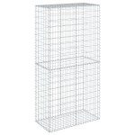 vidaXL Coș gabion cu capac, 100x50x200 cm, fier galvanizat