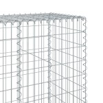 vidaXL Coș gabion cu capac, 100x50x200 cm, fier galvanizat