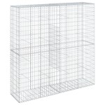 vidaXL Coș gabion cu capac, 200x50x200 cm, fier galvanizat vidaXL Coș gabion cu capac, 200x50x200 cm, fier galvanizat