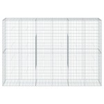 vidaXL Coș gabion cu capac, 300x50x200 cm, fier galvanizat