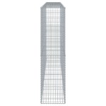 vidaXL Coș gabion cu capac, 400x50x200 cm, fier galvanizat