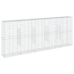 vidaXL Coș gabion cu capac, 500x50x200 cm, fier galvanizat vidaXL Coș gabion cu capac, 500x50x200 cm, fier galvanizat