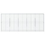 vidaXL Coș gabion cu capac, 500x50x200 cm, fier galvanizat vidaXL Coș gabion cu capac, 500x50x200 cm, fier galvanizat