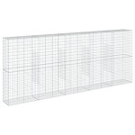 vidaXL Coș gabion cu capac, 500x50x200 cm, fier galvanizat vidaXL Coș gabion cu capac, 500x50x200 cm, fier galvanizat