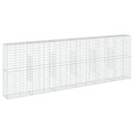 vidaXL Coș gabion cu capac, 600x50x200 cm, fier galvanizat vidaXL Coș gabion cu capac, 600x50x200 cm, fier galvanizat