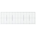 vidaXL Coș gabion cu capac, 600x50x200 cm, fier galvanizat vidaXL Coș gabion cu capac, 600x50x200 cm, fier galvanizat