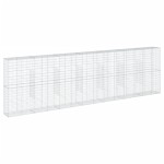 vidaXL Coș gabion cu capac, 700x50x200 cm, fier galvanizat