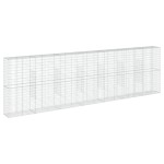 vidaXL Coș gabion cu capac, 700x50x200 cm, fier galvanizat