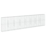 vidaXL Coș gabion cu capac, argintiu, 800x50x200 cm, fier galvanizat vidaXL Coș gabion cu capac, argintiu, 800x50x200 cm, fier galvanizat