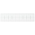 vidaXL Coș gabion cu capac, argintiu, 900x50x200 cm, fier galvanizat vidaXL Coș gabion cu capac, argintiu, 900x50x200 cm, fier galvanizat