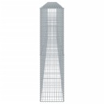 vidaXL Coș gabion cu capac, argintiu, 900x50x200 cm, fier galvanizat vidaXL Coș gabion cu capac, argintiu, 900x50x200 cm, fier galvanizat