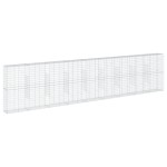 vidaXL Coș gabion cu capac, argintiu, 900x50x200 cm, fier galvanizat vidaXL Coș gabion cu capac, argintiu, 900x50x200 cm, fier galvanizat