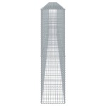 vidaXL Coș gabion cu capac, 1100x50x200 cm, fier galvanizat