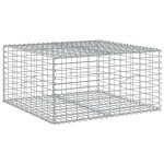 vidaXL Coș gabion cu capac, 100x100x50 cm, fier galvanizat vidaXL Coș gabion cu capac, 100x100x50 cm, fier galvanizat