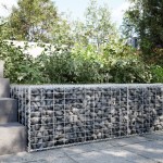 vidaXL Coș gabion cu capac, 100x100x50 cm, fier galvanizat vidaXL Coș gabion cu capac, 100x100x50 cm, fier galvanizat